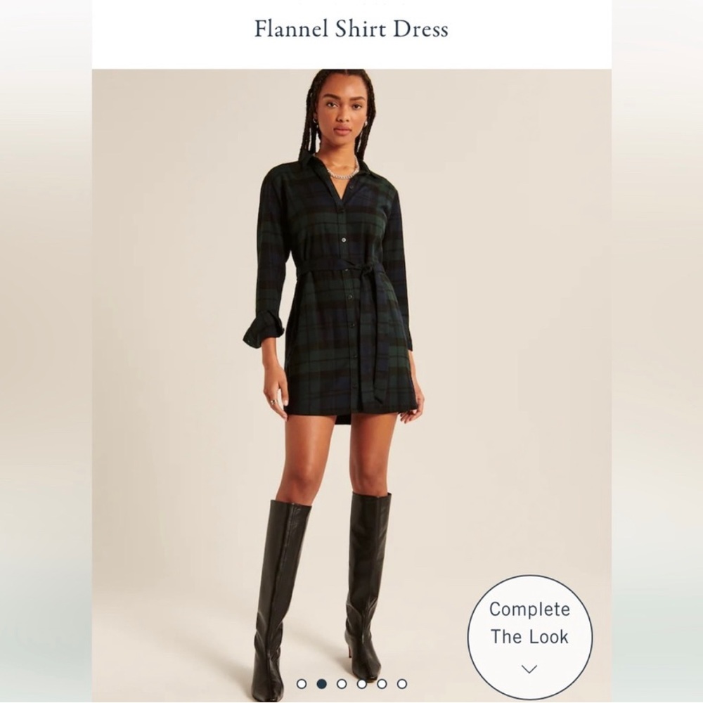 A&F Plaid Shirt Dress NWOT